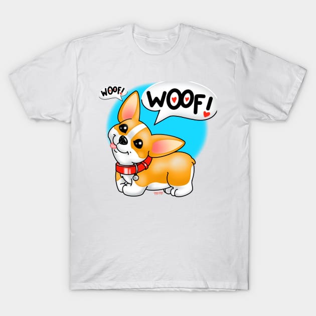 Sweet Pea the Corgi T-Shirt by MetroInk